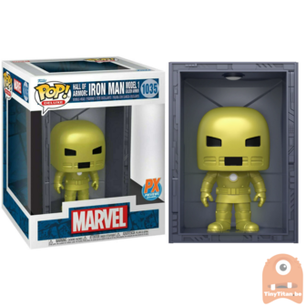 Funko POP! Marvel iron Man Model 1 Golden Armor 1035 6 INCH Hall Of Armor Exclusive 