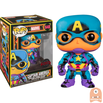 Funko POP! Marvel Captain America Black light 648 Exclusive