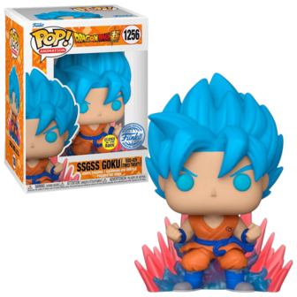 Funko POP! SSGS Goku GITD Kaio-ken X20 1256 Dragon Ball Super Exclusive Pre-order