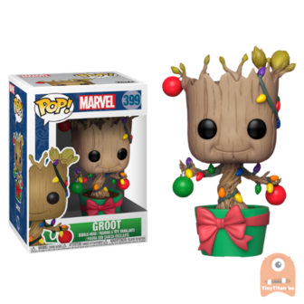 Funko POP! Marvel Dancing Groot Christmas Lights Holiday 399 X-Mas Holiday