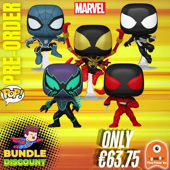 Funko POP! Super Discount Bundle of 5 Spider-man Marvel  Pre-Order