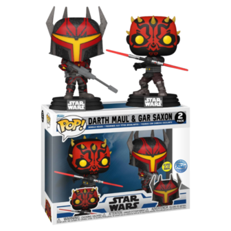 Funko POP! Darth Maul &amp; Gar Saxon GITD 2-pack Star Wars Exclusive 