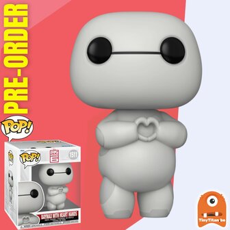 Funko POP! Super Baymax with Heart Hands 6 INCH 1511 Big Hero 6 Disney Pre-Order