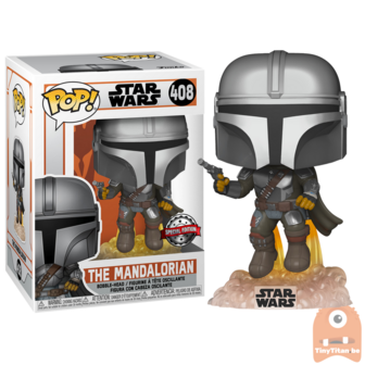 Funko POP! Star Wars Mandalorian Flying 408 The Mandalorian Exclusive