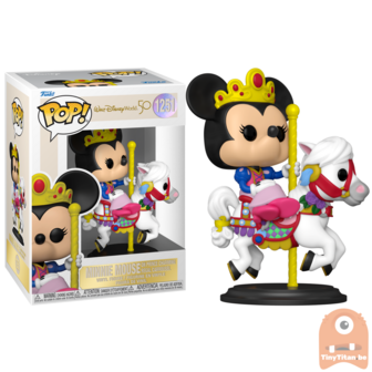 Funko POP! Disney Minnie Mouse on prince charming regal carrousel 1251  Disney World 50 Years