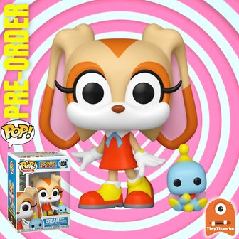 Funko POP! &amp; Buddy Cream with Cheese 1034 Sonic The Hedgehog Pre-Order