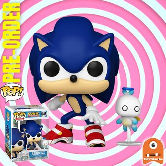 Funko POP! &amp; Buddy Sonic with Chao 1036 Sonic The Hedgehog Pre-Order