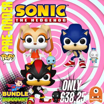 Funko POP! &amp; Buddy Super Discount Bundle of 3 Sonic The Hedgehog Pre-Order