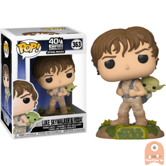 Funko POP! Star Wars Training Luke Skywalker w/ Yoda 363 The Empire Strikes Back 40th Anniversary