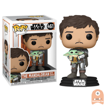 Funko POP! Star Wars The Mandalorian W/ Grogu 461 The Mandalorian