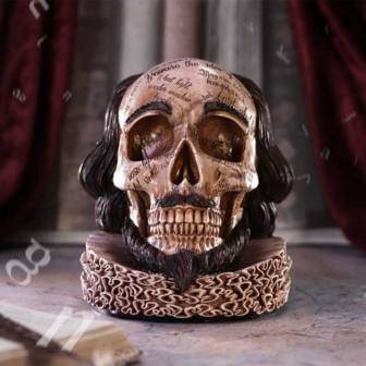 Nemesis Now - Shakespeare&#039;s Legacy Skull 16cm