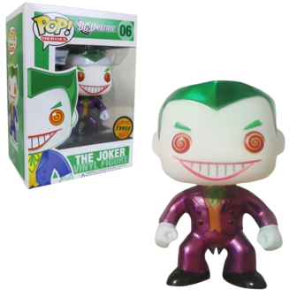 Funko POP! Heroes The Joker Chase Metallic 06 Dc Universe Vaulted 9.5/10