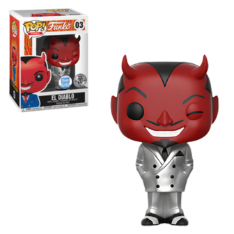 Funko POP!  El Diablo Silver Suit 03 Funko Exclusive Vaulted 9.5/10