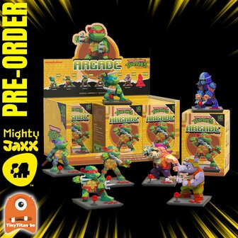 Mighty Jaxx - Arcade: Teenage Mutant Ninja Turtles - BlindBox Tray Of 6 Pre-Order