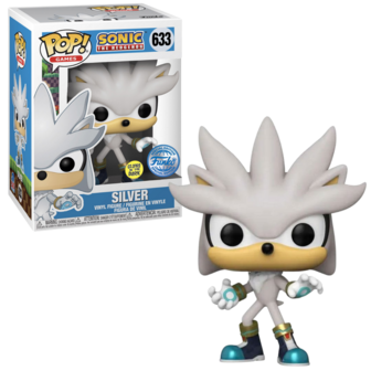 Funko POP! Silver The Hedgehog GITD 633 Sonic The Hedgehog Exclusive