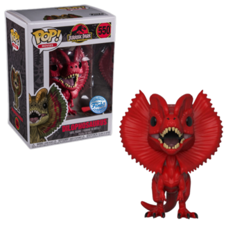 Funko POP! Movies Dilophosaurus Red 550 Jurassic Park Exclusive