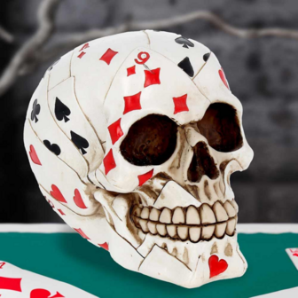 Nemesis Now - Dead Mans Hand Playing Card Skull 15.0cm