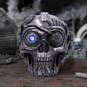 Nemesis Now - Cybertron Silver Skull 16.5cm