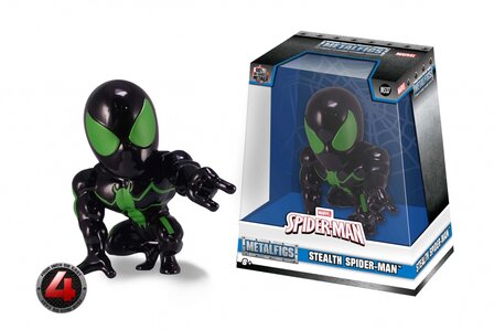 Metal Die Cast - Stealth Spider-man Green M537 Marvel 4 INCH 