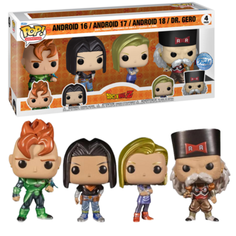 Funko POP! Dragonball Z Metallic 4-Pack Exclusive