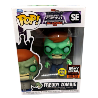 Funko POP! Freddy Zombie Green GITD SE Heavy Metal Halloween 2023 Vaulted 