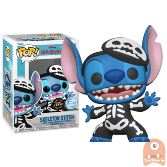 Funko POP! Disney Skeleton Stitch GITD CHASE 1234 Lilo &amp; Stitch Exclusive 