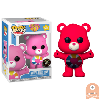 Funko POP! Animation Hopeful Heart Bear GITD CHASE 1204 Care Bears 40th Exclusive