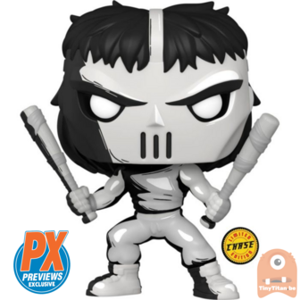 Funko POP! Comic Casey Jones Black &amp; White CHASE 36 Eastman and Laird&#039;s TMNT Exclusive