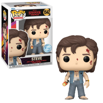 Funko POP! STEVE 1542 Battledamage - STRANGER THINGS (SEASON 4) Exclusive R