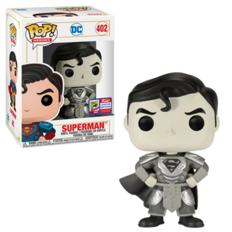 Funko POP! Superman Black &amp; White 402 DC SDCC 2021 LE Exclusive