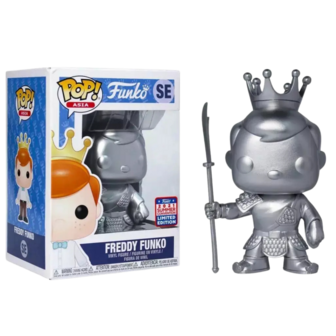 Funko POP! Freddy Funko as Guan Yu (Silver) 2021 Summer Convention Limited Edition (Shanghai) Vaulted 