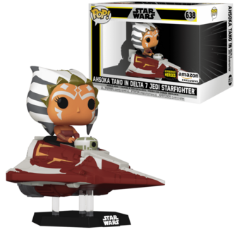 Funko POP! Ride DLX Ahsoka Tano in Delta 7 Jedi Starfighter 638 Star Wars Exclusive (Hyperspace heroes)