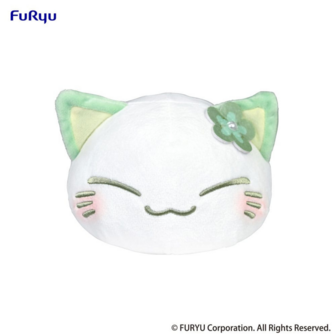 Nemuneko Cat Figure GREEN SOFT PLUSH TOY 18 CM