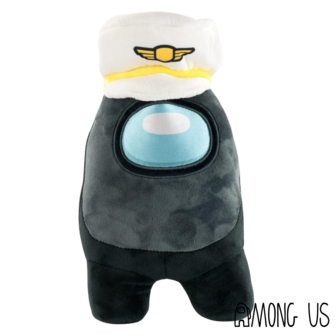 AMONG US PLUSH BLACK CAPTAIN 30 CM