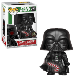 Funko POP! Star Wars Darth Vader CHASE GITD Holiday 279 X-Mas