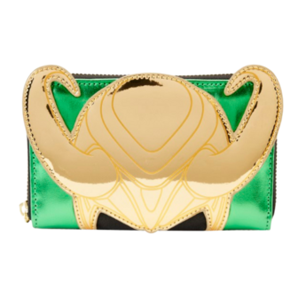 LOUNGEFLY Marvel - Loki Shine Zip Around Wallet