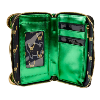 LOUNGEFLY Marvel - Loki Shine Zip Around Wallet