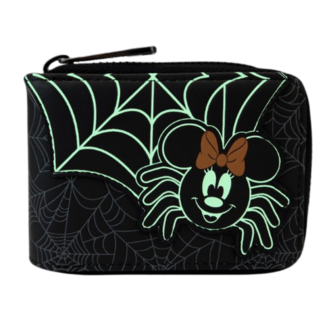 LOUNGEFLY DISNEY - Minnie Mouse &quot;Spider&quot; Zip Around Wallet