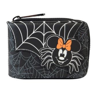 LOUNGEFLY DISNEY - Minnie Mouse &quot;Spider&quot; Zip Around Wallet