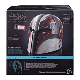 Star Wars Ahoska Black Series Sabine Wren 1:1 Life-Size Prop Replica Premium Electronic Helmet 