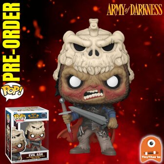 Funko POP! Pop! Evil Ash with Swords 1881 Army Of Darkness Pre-Order