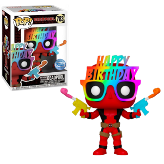 Funko POP! Marvel Deadpool Happy Birthday Glasses 783 Exclusive 