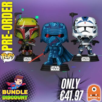 Funko POP! Super Discount Bunlde of 3 Book of Boba Fett Star Wars Pre-Order