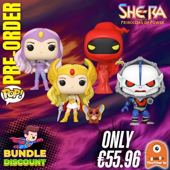 Funko POP! Super Discount Bundle of 4 MOTU She-Ra princess of Power Pre-Order