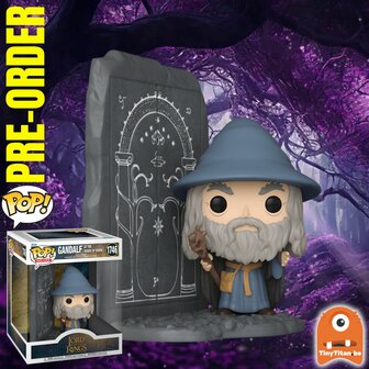 Funko POP! DLX Gandalf Doors of Durin 1764 Lord of the Rings Pre-Order