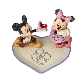 Disney Traditions A Magical Moment (Mickey Proposing to Minnie Mouse Figurine)