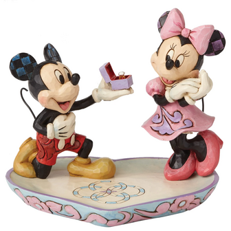 Disney Traditions A Magical Moment (Mickey Proposing to Minnie Mouse Figurine)