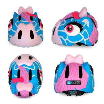 Crazy Safety -  Giraffe Bicycle Helmet - Blue