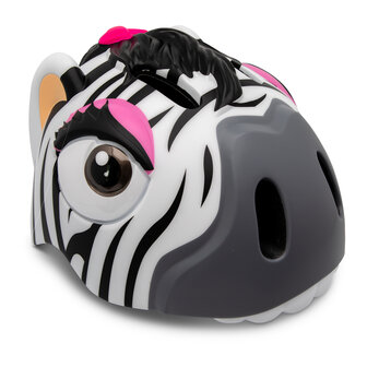 Crazy Safety -  Zebra Bicycle Helmet - Black/White