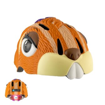 Crazy Safety - Chipmunk Bicycle Helmet - Brown